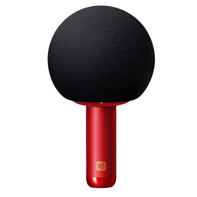 唱吧K歌宝小巨蛋麦克风Q5绯红色 无线蓝牙话筒音响一体麦克风全民K歌电容麦家庭KTV露营K歌神器
