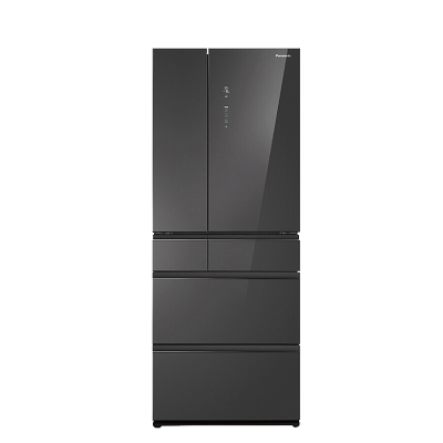 松下 NR-F522TXE-M 家用498L变频风冷无霜多门冰箱 APP远程控制-3°微冻保鲜 自动制冰 镜面面门
