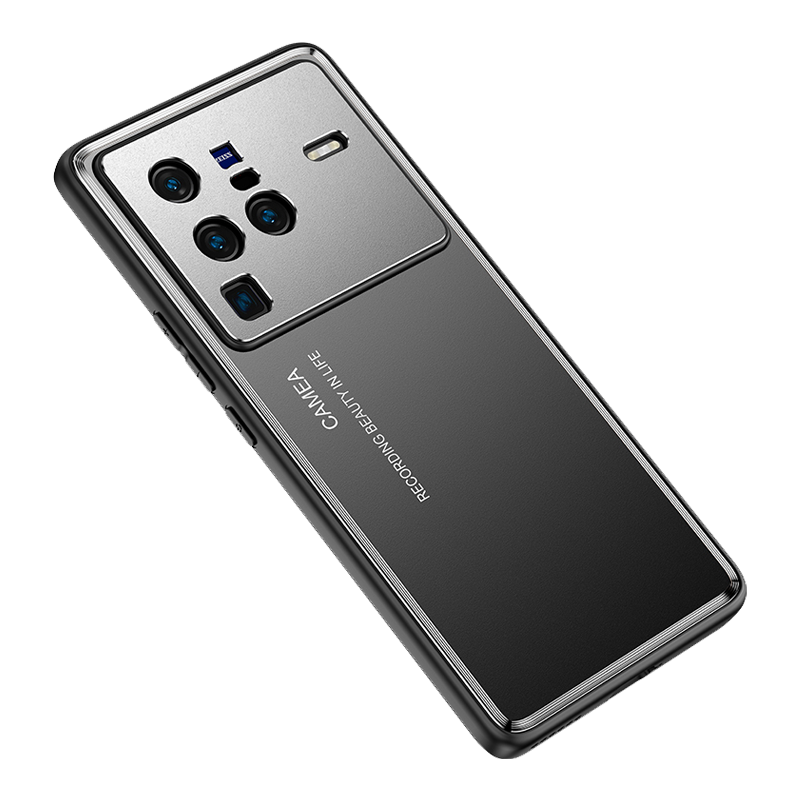 魅爱琳 VIVO X80手机壳 X80Pro保护套外壳 光影磨砂 金属防摔轻薄软套 全包炫酷散热时尚潮壳 手机套