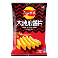 70g乐事大波浪薯片辛辣味*10包解压零食大波浪零食大礼包
