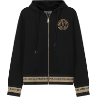 范思哲 VERSACE JEANS COUTURE 女士棉质连帽拉链卫衣开衫运动衫外套72HAIT04 CF01T