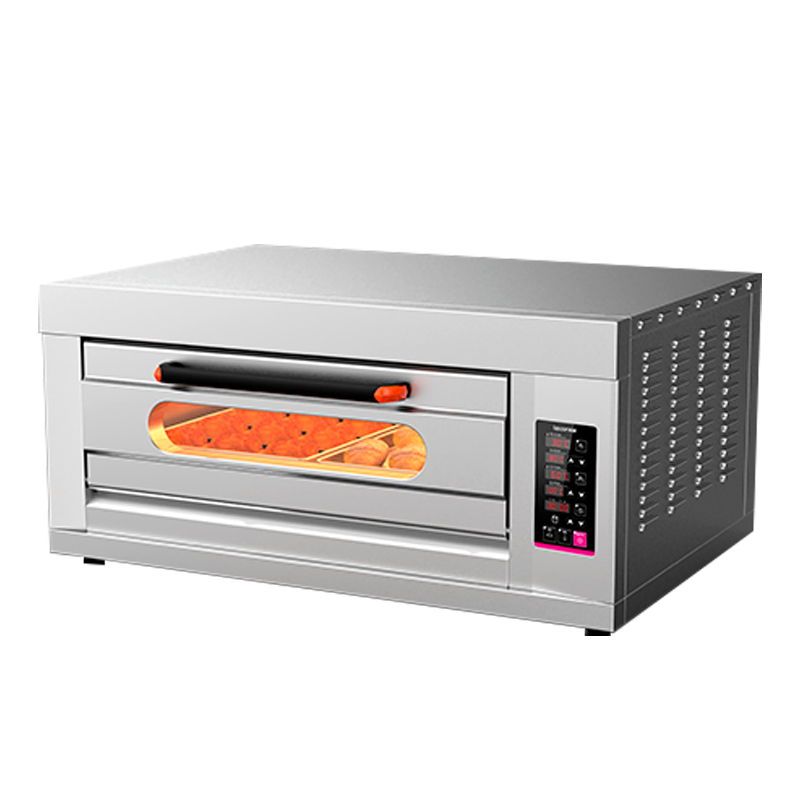 乐创Lecon 电烤箱商用二层四盘蛋糕披萨面包生蚝大容量烘焙电烤炉 一层二盘 微电脑控温 可选220V/380V