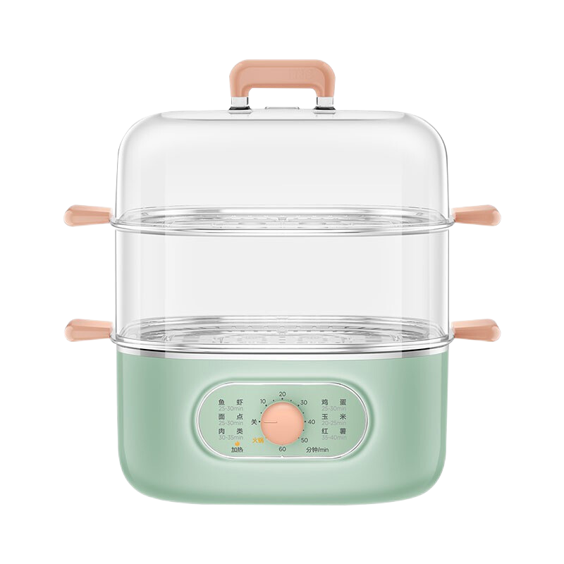 美的(Midea)多用途锅 电蒸锅 多功能家用电火锅 电煮锅 煮蛋器三层蒸笼大容量 8L ZG2323E201