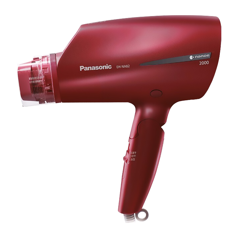 松下(Panasonic)吹风机家用纳诺怡水负离子2000W大功率智能冷热风电吹风 EH-NA82