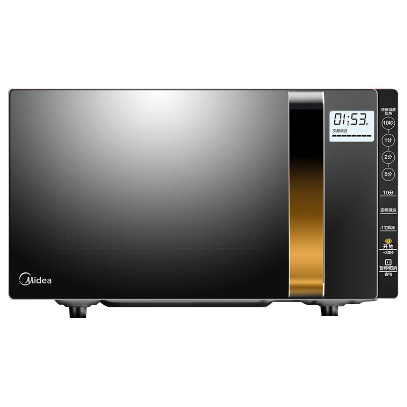 美的(Midea)微波炉大火力 23升变频家用 光波烧烤炉 智能湿度感应 低噪音更静谧X3-233A