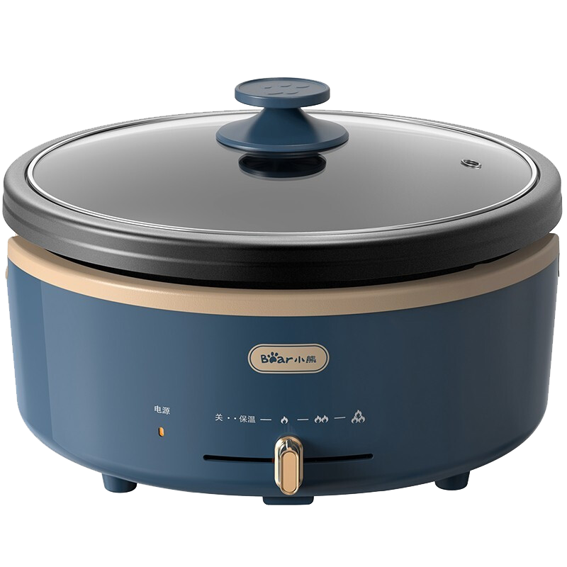 小熊(Bear)电火锅分体式电煮锅多功能电热锅宿舍锅4L电炒锅多用途锅DHG-P40F2