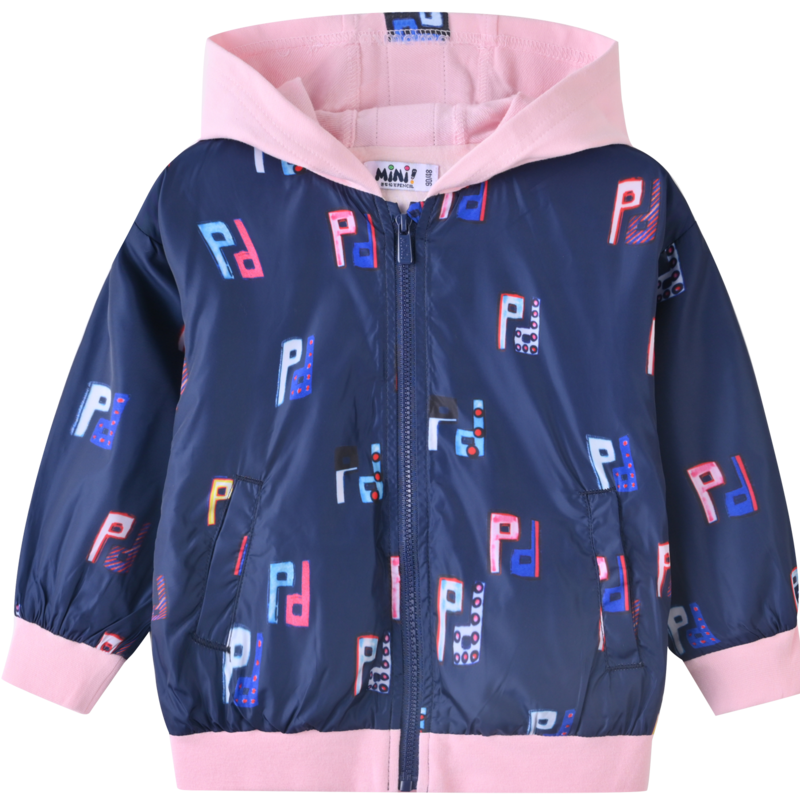 [8折价:28.8元]铅笔俱乐部童装女童外套春秋款儿童双层上衣小宝宝字母印花