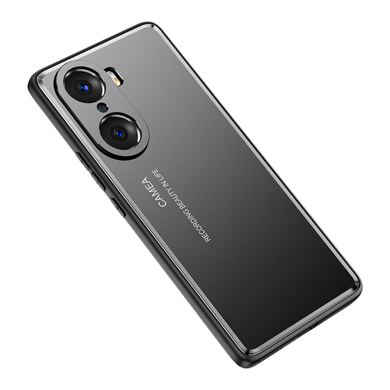 魅爱琳 荣耀60/荣耀60 Pro手机壳保护套华为外壳 光影磨砂 金属防摔轻薄软套 全包炫酷散热时尚潮壳 手机套