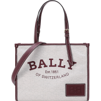 巴利 BALLY 奢侈品 女士织物B-Chain手提单肩斜挎包托特包子母包购物袋CALIE SM LMN