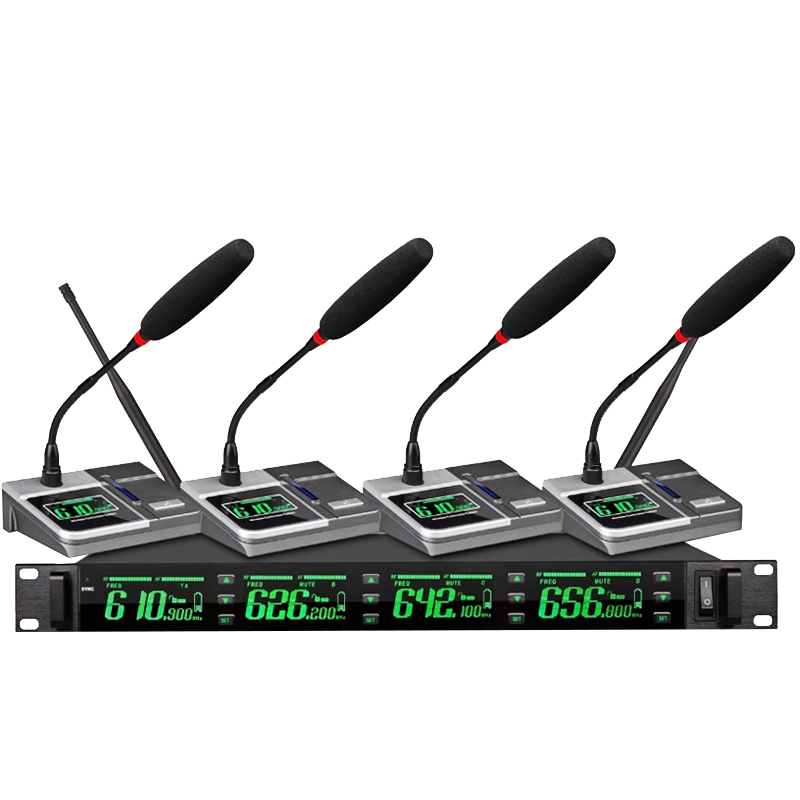 华普佳HUAPA无线会议麦克风1拖2鹅颈话筒会议室舞台KTV演出演讲可调频家用U段无线麦克风U622