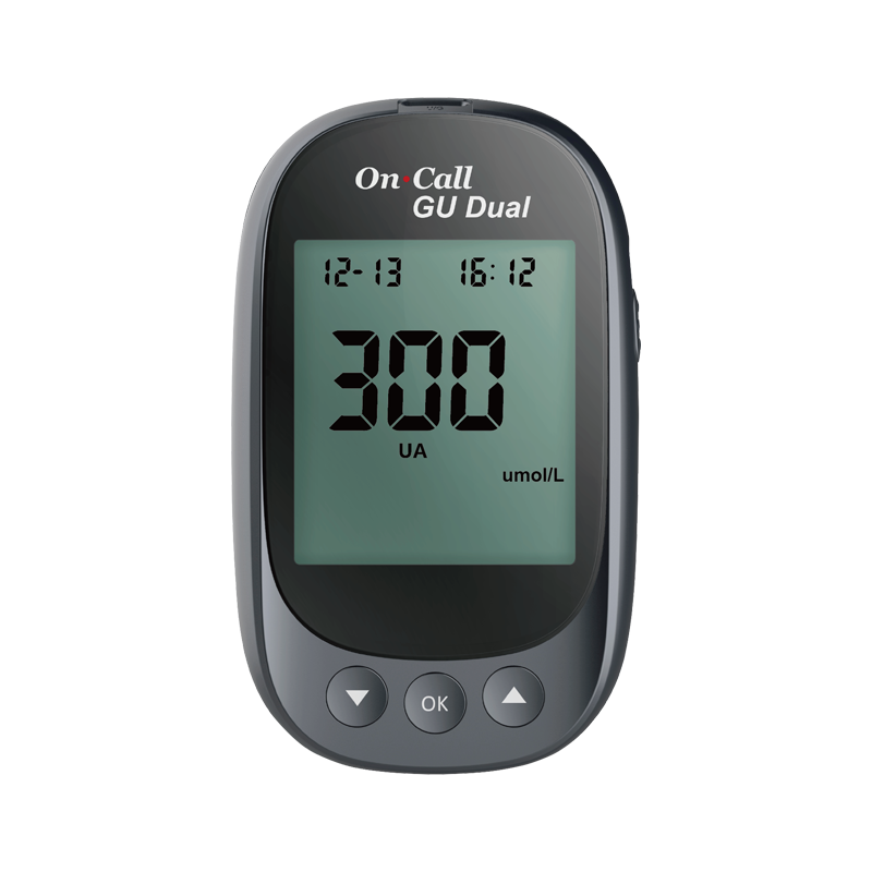 艾科精益佳Plus血糖尿酸检测仪痛风检测仪两用尿酸测试仪家用医用仪器+50人份尿酸试纸