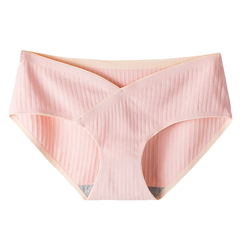 孕妇内裤女情调托腹纯棉舒适无痕孕初中晚期日系薄款女士三角裤DF