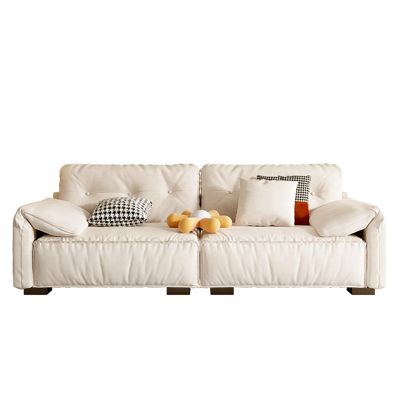 冬熊大象耳朵科技布沙发客厅现代简约小户型网红轻奢奶油布艺沙发