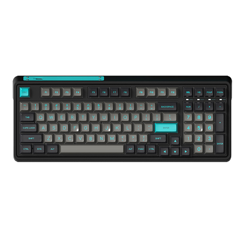 腹灵CMK87三模热插拔键盘87键2.4G无线蓝牙有线机械键盘游戏办公 三模FSA球帽-全键可换轴-机械之心-BOX红轴