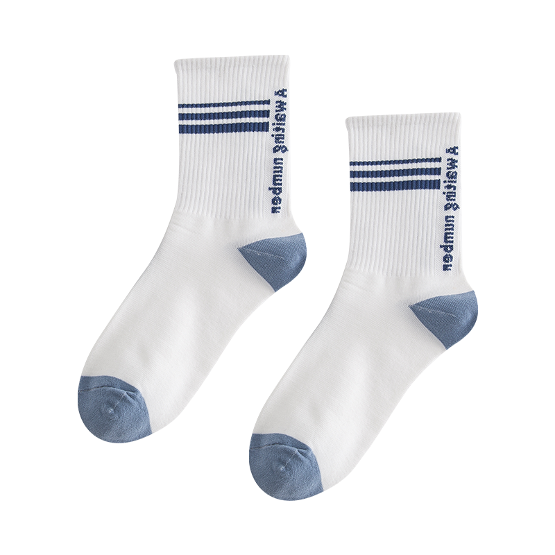 南极人袜子女士中筒袜女生浅口纯棉长袜夏季运动短袜ins潮袜