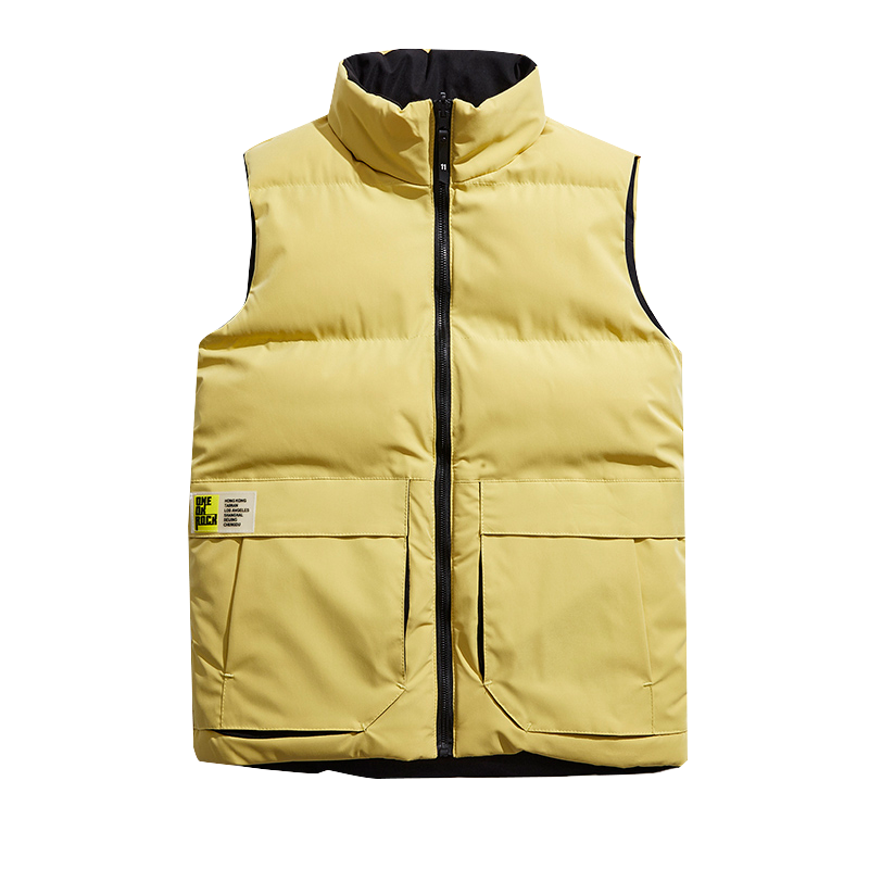 MGYR棉马甲男秋冬新款情侣无袖背心坎肩双面穿外套户外保暖棉衣