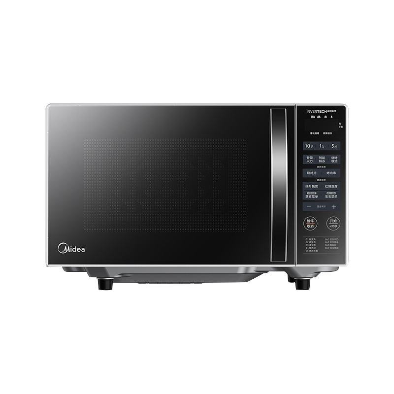 美的(Midea)变频微波炉20L平板加 800W 微烤一体时尚家用 PC20W3(ZMD安心系列)
