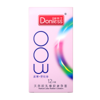 Donless多乐士超薄避孕套003玻尿酸润滑剂油安全套男用保险套贴身无感韧性十足亲肤超润滋养女性私处不油腻易清洗光面型