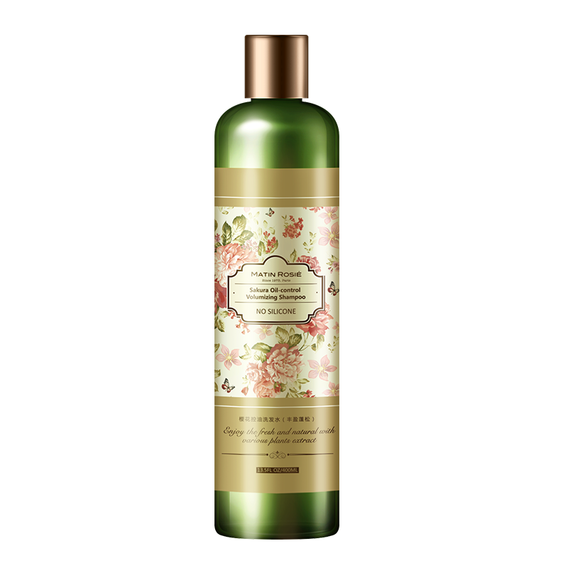 玛汀露丝(Matin Rosie)洗发水樱花控油400ml 无硅油丰盈蓬松 清爽 柔顺