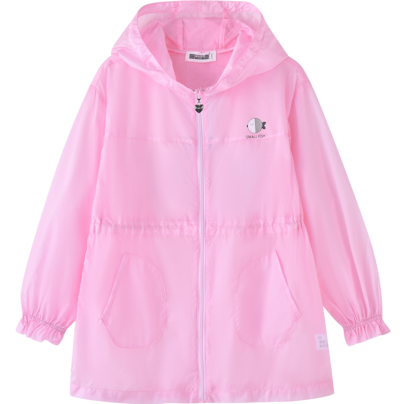 铅笔俱乐部童装2022夏装女童外套儿童中长款防晒衣大童空调衫