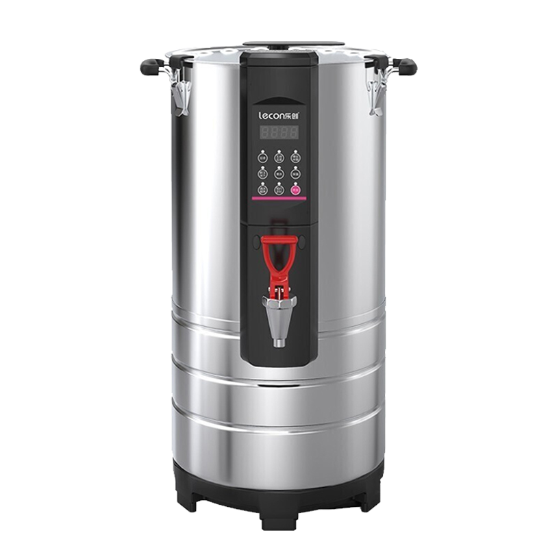 乐创(lecon)商用豆浆机全自动大容量早餐店用 浆渣分离免滤豆腐机 20升:电子面板+内置滤网+干豆免泡