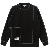 马克华菲圆领卫衣男2022秋季新款明辑线刺绣装饰秋宽松潮上衣