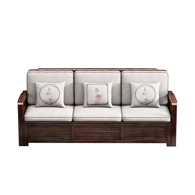 月影梳桐新中式全实木沙发组合紫金檀木大小户型中国风轻奢客厅高端家具