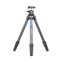 徕图Leofoto LS-224C+LH25R套装 微单数码相机摄影碳纤三脚架 轻巧紧凑便携