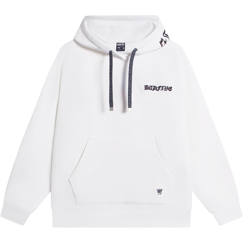 李宁反伍BADFIVE卫衣女士2022新款套头长袖连帽宽松冬季运动服