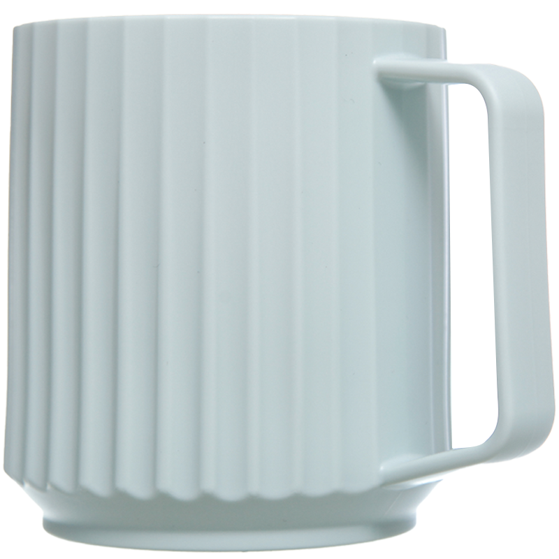 禧天龙抗菌家用浴室漱口杯刷牙杯简约北欧风牙缸牙刷洗漱杯子情侣 云雾青有把手