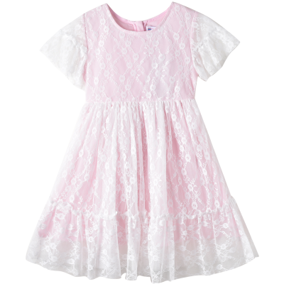 [1件3.5折]铅笔俱乐部童装2025夏装新款女童连衣裙儿童演出服中大童公主裙薄