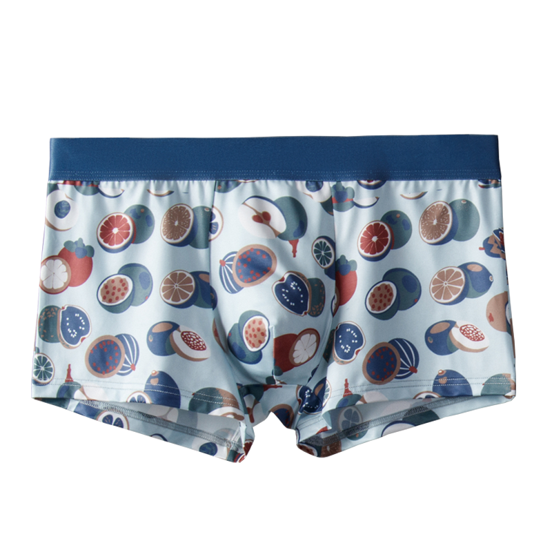 南极人内裤男士冰丝四角裤头夏季薄款青少年平角裤纯棉裆短裤衩