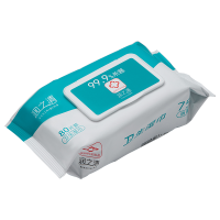 润之清 75%酒精湿巾80片卫生湿巾*4包 消毒湿巾 杀菌湿巾 湿纸巾 卫生湿巾