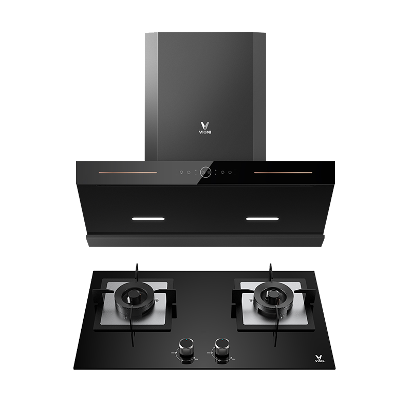 [智能升降款]云米Flash lift烟灶套餐21m³双进速吸烟灶套装自营官方旗舰店抽烟机VK706+4.5kw天然气灶