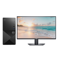 戴尔(DELL)成就3910 2022新品 商用家用办公 反应灵敏 机箱小巧 台式电脑23.8英寸 定制(i5-12400 16G 1T+256G 集显)三年质保