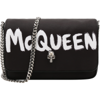 亚历山大·麦昆 ALEXANDER MCQUEEN 女士织物单肩斜挎包链条包666120 16XAB