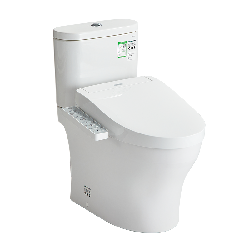 TOTO抗菌新超漩冲落式抗菌除臭智洁智能马桶直冲即热卫洗丽家用智能机节水CW802+460(02)