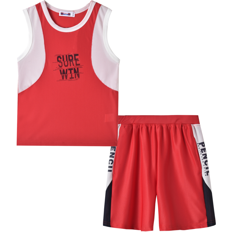 [8折价:68.8元]铅笔俱乐部童装夏装男童运动套装中大童速干两件套儿童薄款