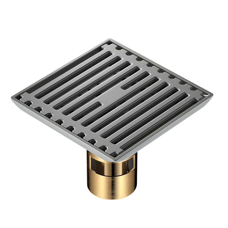 枪灰不锈钢防臭地漏LT-1030 单用直条-深水