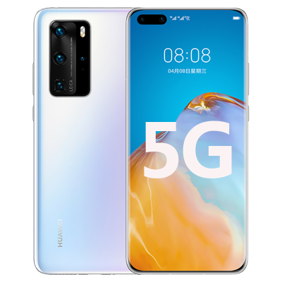 [二手9成新]华为P40 PRO 5G零度白 8G+256G全网通安卓手机6.58英寸屏麒麟990电信移动联通5G手机