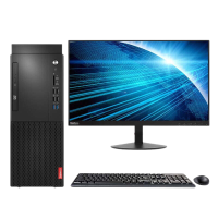 联想(lenovo)启天M420 商用办公 企业采购 高性能 网课学习 台式机电脑 主机+19.5英寸屏(i5-9400 4G 1T+256G 定制 无光驱)