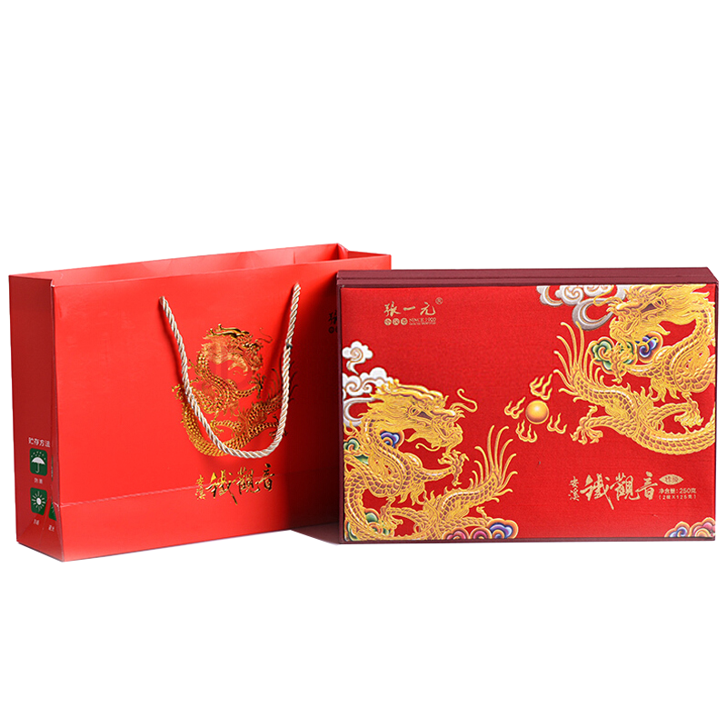 张一元 特级清香型安溪铁观音礼盒336g/盒(168g/罐*2) 福建茗茶 乌龙茶茶叶