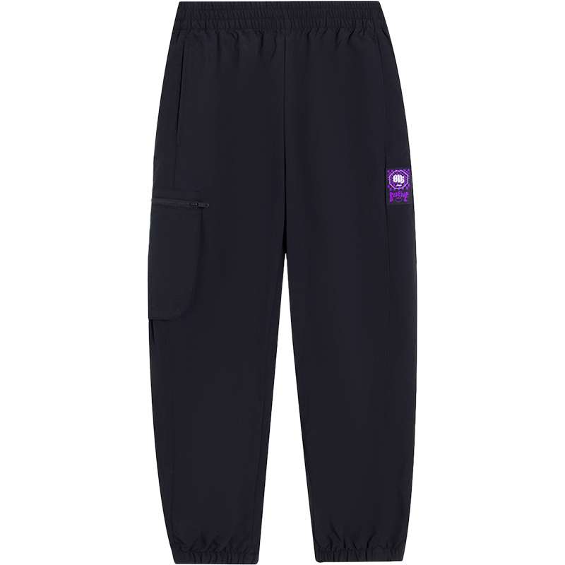 李宁反伍BADFIVE运动长裤女士2022新款秋季宽松束脚梭织运动裤