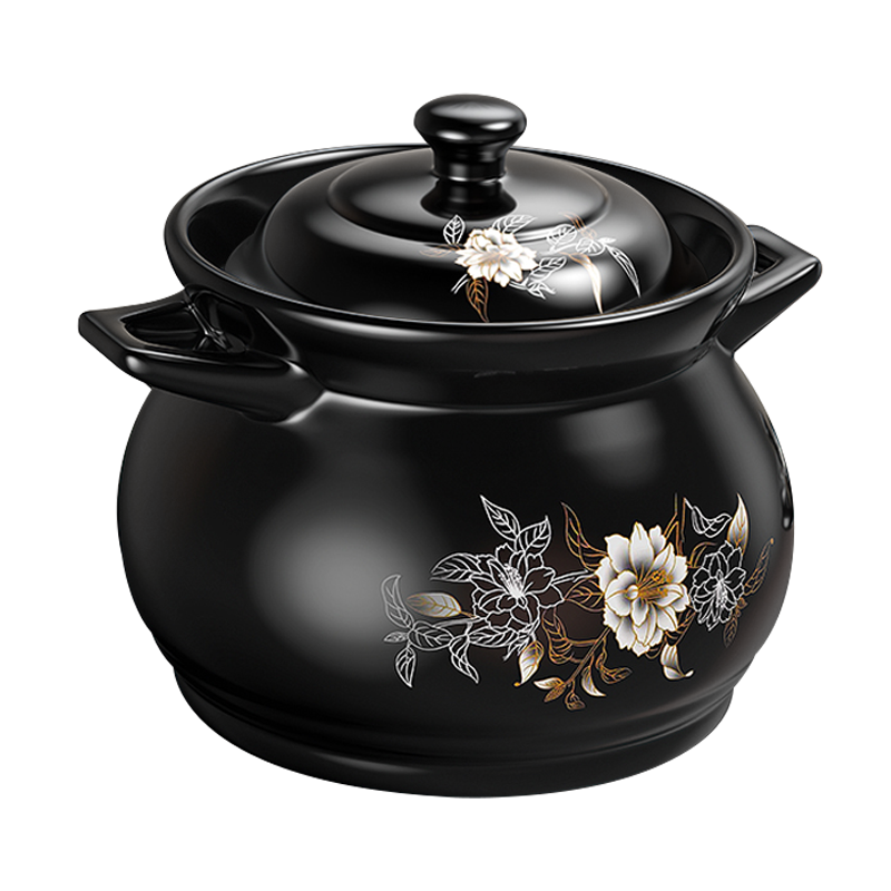 荣事达(Royalstar)砂锅炖锅6.5L家用燃气无涂层耐高温冷热不裂中式养生陶瓷煲汤煲可煎药RA182102*9