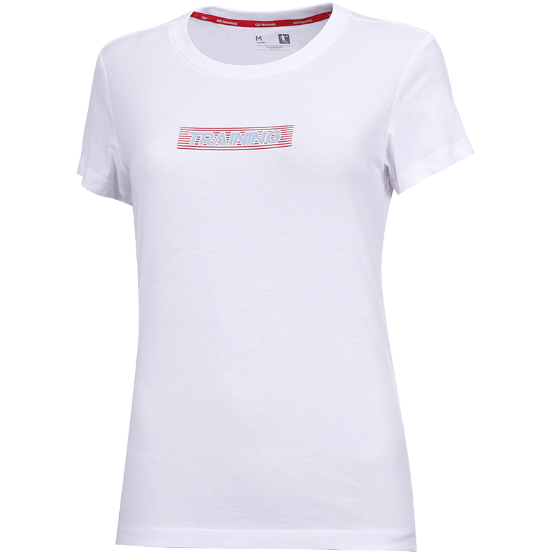 乔丹短袖运动T恤女2022夏季新款舒适透气圆领半袖运动上衣跑步健身服字母印花宽松休闲女装简约运动服学生时尚百搭潮短t女