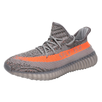 UYEEZY运动户外阿迪同款减震运动2022新款灰桔超酷潮流设计跑鞋厚底情侣椰子350运动鞋