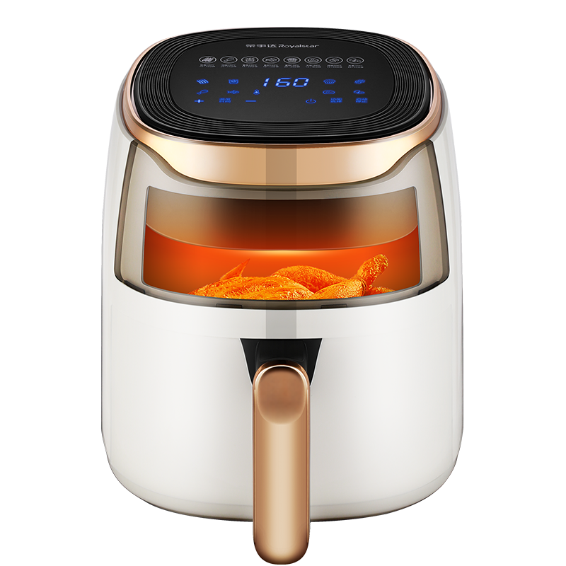 荣事达Royalstar空气炸锅家用多功能可视窗口不沾易清洗准确定时低脂无油煎炸5L大容量RS-AF1255D