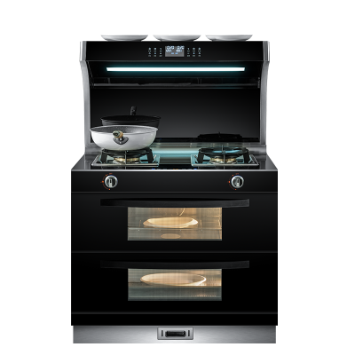 欧诚集成灶蒸烤一体 家用wifi智能语音体感彩屏操控大吸力油烟机独立