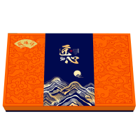 徽源祥月饼礼盒中秋节礼品团购560克广式桃山皮月饼中秋节大礼包黑芝麻莲蓉蛋黄匠心月饼礼盒