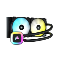 美商海盗船 (USCORSAIR) H100 RGB 水冷CPU散热器 240mm冷排 12cm RGB风扇 冷头